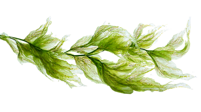 Intricate Seaweed in Vibrant Greens