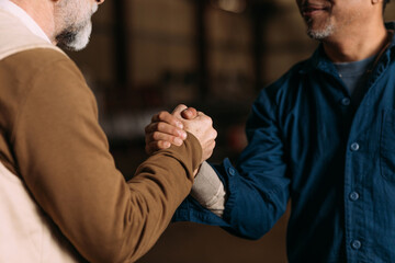 Men shaking hands