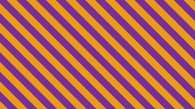Diagonal Orange and Purple Stripes Moving Upward &ndash; Halloween Seamless Loop Background