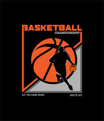 Basketball Championship design sport t-shirt vector illustration