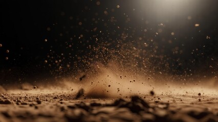 Obraz premium Brown dust explosion