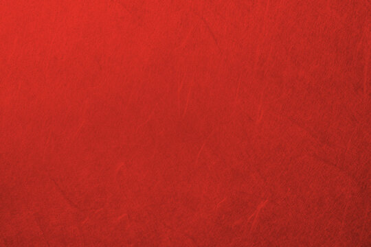 赤色の和紙の背景　Red Japanese Paper Texture Background
