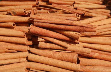 Cinnamon is a spice obtained from the inner bark of several tree species from the genus Cinnamomum. It is used mainly as an aromatic condiment and flavouring additive in a wide variety of cuisines