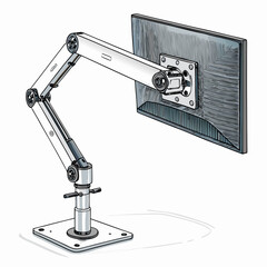 Remarkable Create Bold Stroke Adjustable Monitor Arm Polished Creative Content Energetic Lively Composition Excellent for Brand Identity Development High-Impact Visual Communication Tool Creative Asse