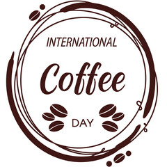 Stylish Coffee Day Logo Design for International Coffee Day