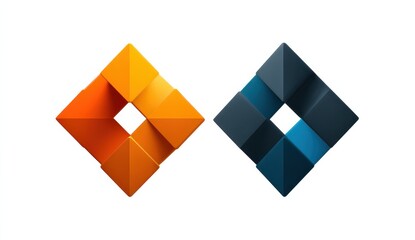 Modern corporate design featuring abstract geometric shapes showcasing innovative structures and professional aesthetics for contemporary business environments