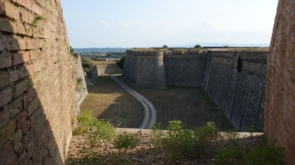 Historic Castell de Sant Ferran fortress in Figueres, Catalonia