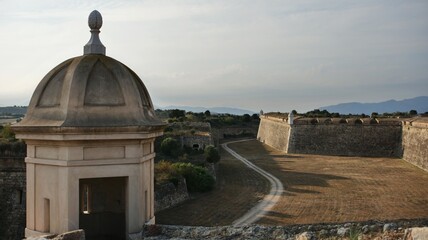 Historic Castell de Sant Ferran fortress in Figueres, Catalonia