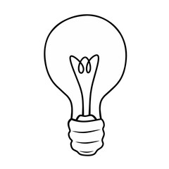light bulb line icon