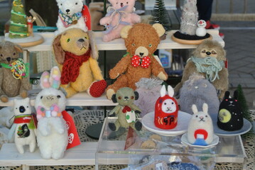 christmas toys on the table