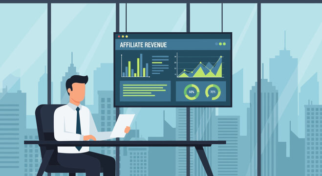 Strategic business review focused on affiliate revenue analysis and insights