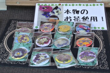 christmas decoration made from real flower