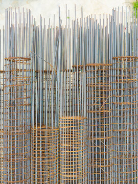 Steel Rebar Cage for Concrete Column Reinforcement