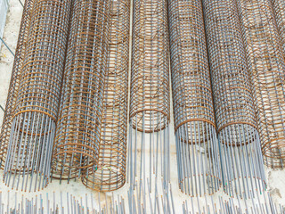 Steel Reinforcement Cages for Concrete Column Construction