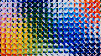 Vibrant abstract background with dynamic 3D shapes