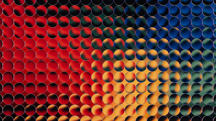 Vibrant abstract background with dynamic 3D shapes