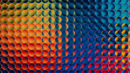 Vibrant abstract background with dynamic 3D shapes