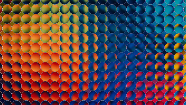 Vibrant abstract background with dynamic 3D shapes