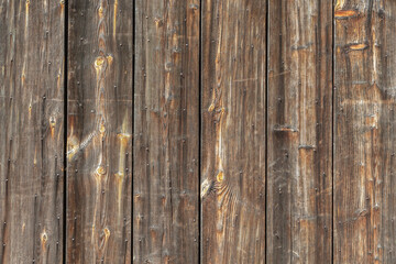 Fototapeta premium Weathered Wooden Planks Wall Background Texture Natural Grain Rustic Pattern