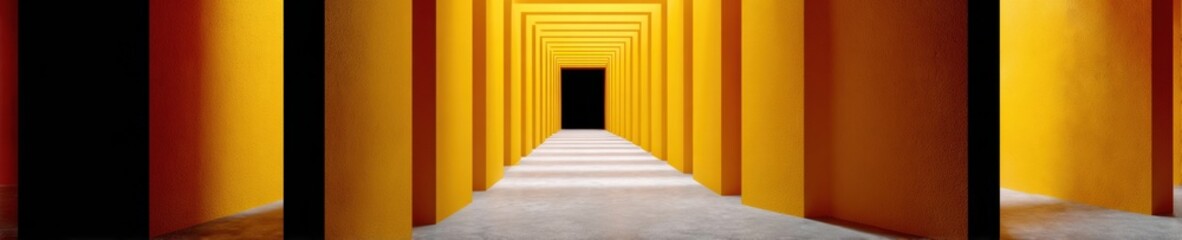 Fototapeta premium Modern Skyscraper Day Abstract Architectural Maze with Glowing Pathway for Premium Summer Corporate Marketing Inspiring Millennial Social Media Campaigns