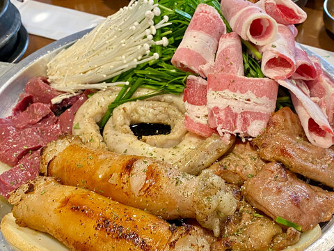 Grilled offal (Gobchang) in Seoul, Korea