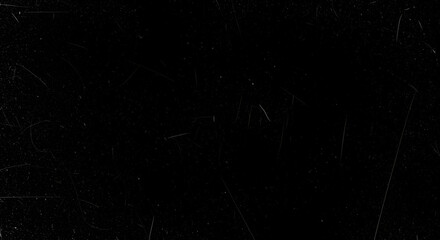 Distressed Black Film Texture with Scratches and Dust Overlay effect