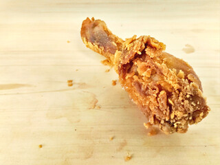 A Piece of Golden Crispy Fried Chicken