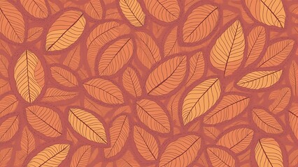 Tea leaf vector texture.