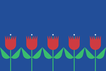 Geometric flower pattern