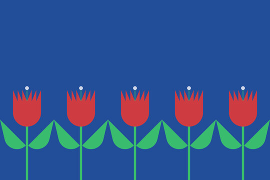 Geometric flower pattern