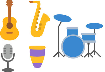 Fototapeta premium illustration of musical instruments