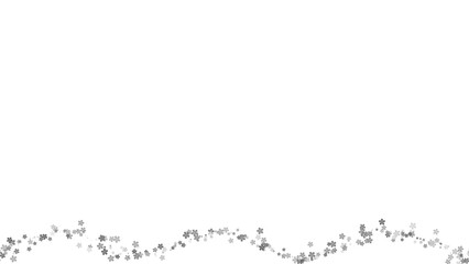 Abstract floral background, flowers pattern frame border transparent background element