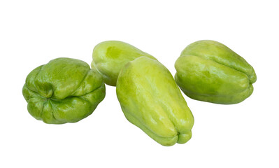 group of chayote isolated