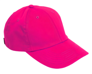 pink baseball cap isolated on white