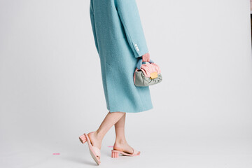 Elegant Pastel Outfit Featuring Vibrant Accessories and Stylish 