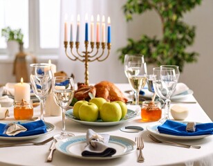 table set for a dinner