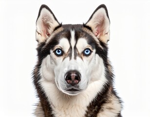 Fototapeta premium siberian husky dog close up