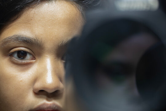 Close up portrait of an Young Indian woman