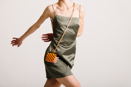 Stylish Outfit with Contemporary Accessory and Dynamic Pose on N
