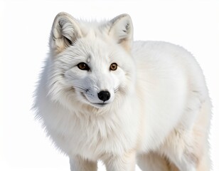 Naklejka premium arctic fox vulpes 4 years old