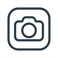 Dark Camera Icon App Button Design
