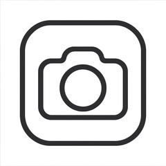 Dark Camera Icon Minimalist Design