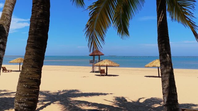 Tropical beach in Wushi Town