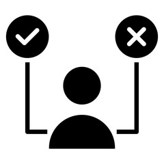 Decision Glyph Icon