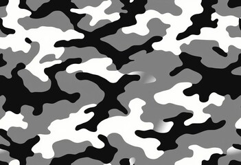 Black and white military camouflage seamless pattern  , day, pattern