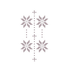 pattern ethnic Kalimantan on white background