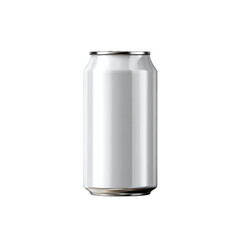 3D soda can mockup, isolated on transparent background