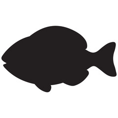 fish icon vector silhouette