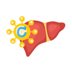 liver hepatitis virus infection concept