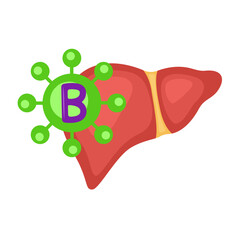 liver hepatitis virus infection concept